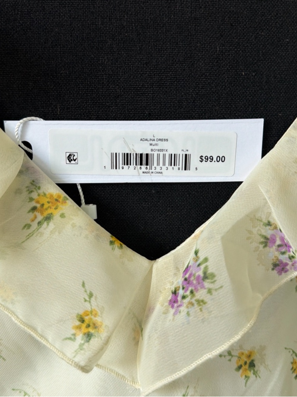 Steve Madden Cream Floral Ruffle Maxi Dress - Picture 6 of 7